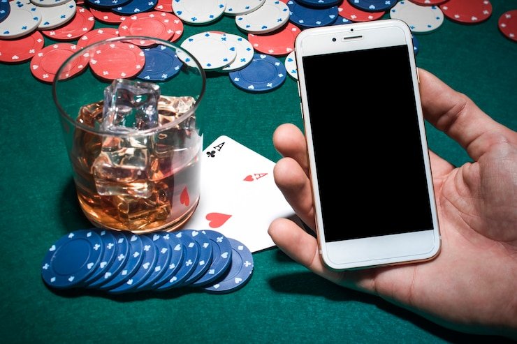 interwin77 live casino table interface on mobile